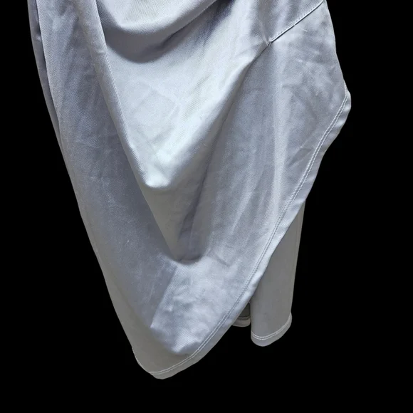 E.L.H STUDIO Elegant Silver Draped Dress Women Size S - Picture 5 of 15